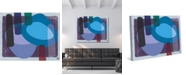 Creative Gallery Retro Boomerang Drummer Blues Abstract 20" x 16" Canvas Wall Art Print